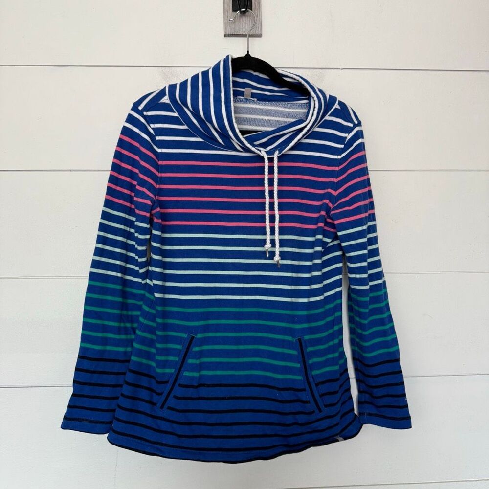 T by Talbots Women’s Small Striped Pullover Sweatshirt